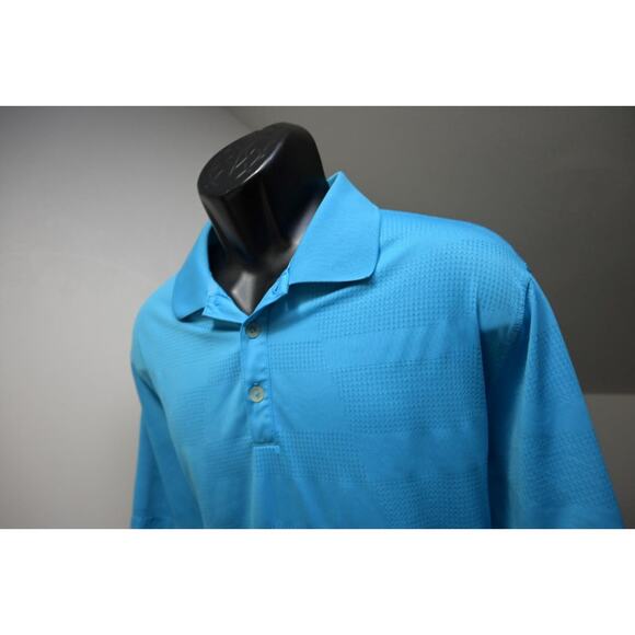 Nike Golf Polo Dri Fit Tour Performance Blue Athletic Golf Shirt Mens Sz XL - Picture 2 of 8